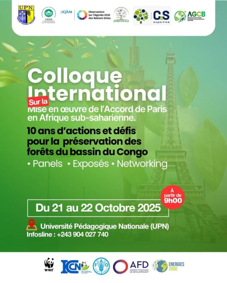 Alain-Parfait Ngulungu, « la RDC est l’épicentre de la régulation climatique mondiale et doit assumer son leadership dans les négociations internationales»