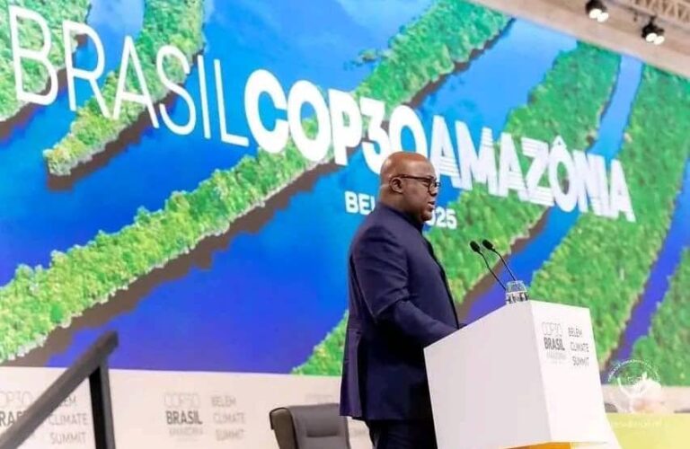 COP30 à Belém : Félix Tshisekedi réaffirme la RDC comme pays-solution et dénonce l’écocide