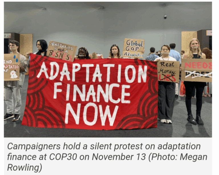 COP30 à Belém : tensions autour de l’adaptation et essor d’une coalition pour sortir des énergies fossiles